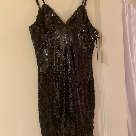 Forever 21 - Black Sequin Mini Dress - NWT - Picture 2 of 6